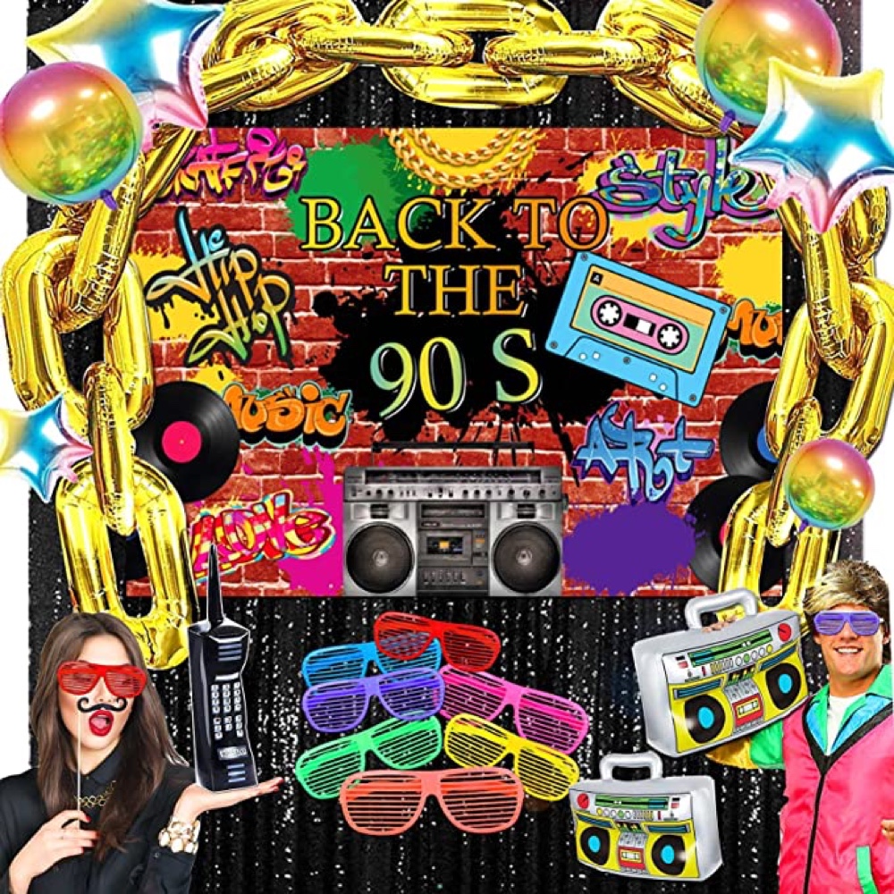 Chinco 48 Pieces 90S Theme Party Decorations Kit 90S Retro Party Hanging  Swirls Colorful 1990 Hip Hop Throwback Birthday Party Ceiling Streamers  Ceiling Decor For 1990S Hip Hop Disco Rock And Roll