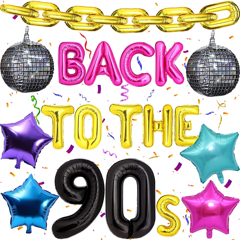 90's Themed Party - 1990's Party Ideas - 90's Theme Party Balloons