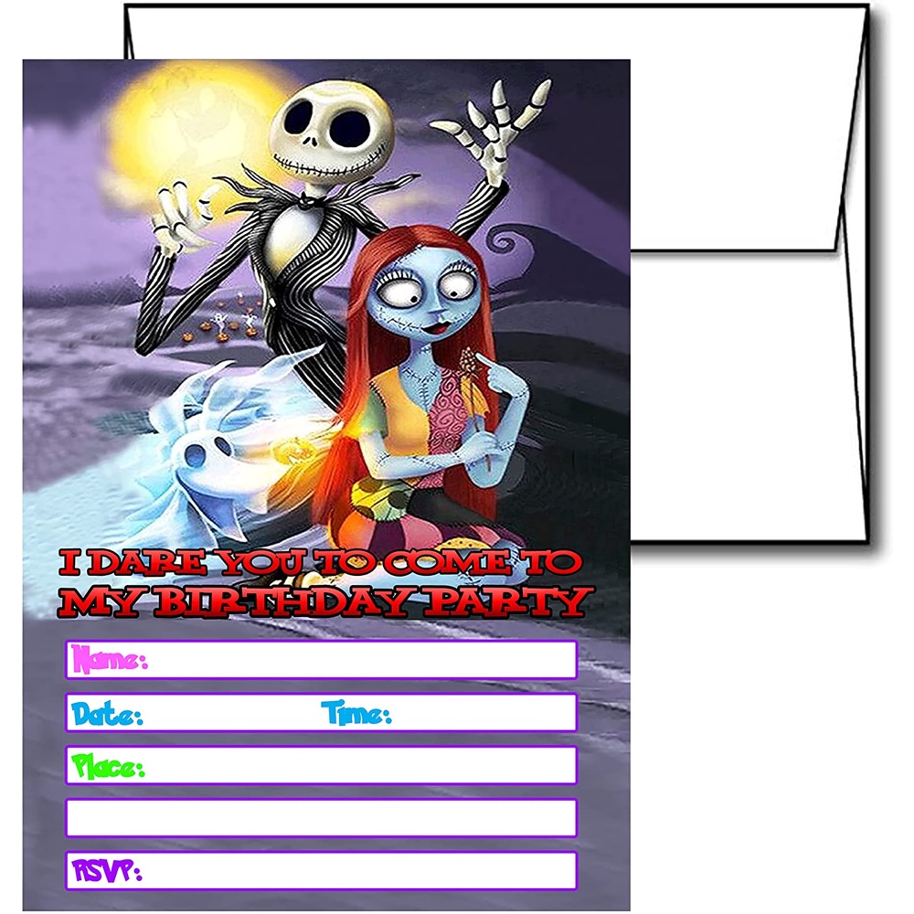 The Nightmare Before Christmas Party - Ideas, Themes, and Supplies - Invitations