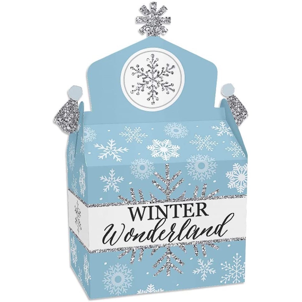 Winter Wonderland Party Ideas - Decorations - New Year - Christmas Party Themes - Party Favor Box