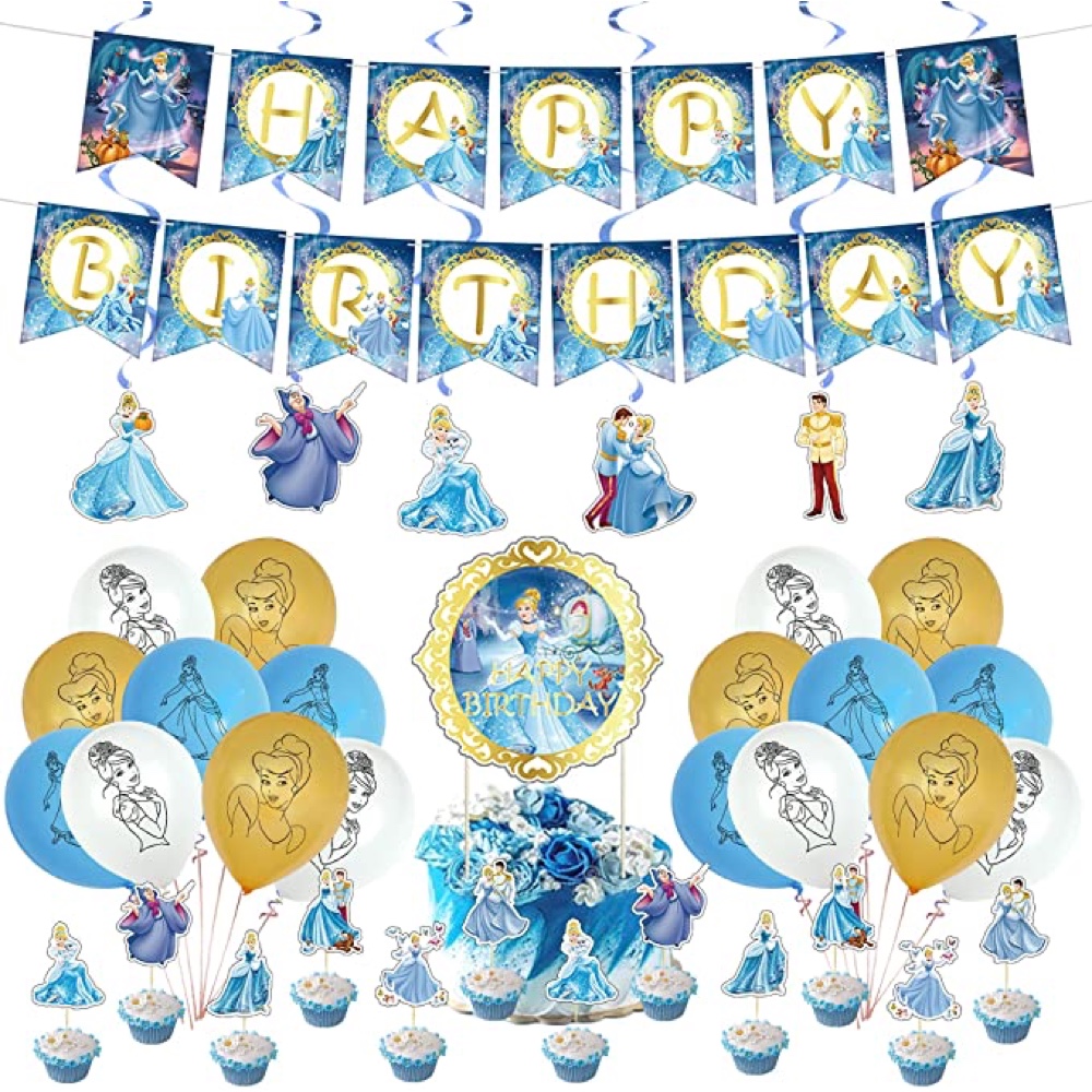 Cinderella Themed Party - Disney Party Ideas - Disney Decoration Set