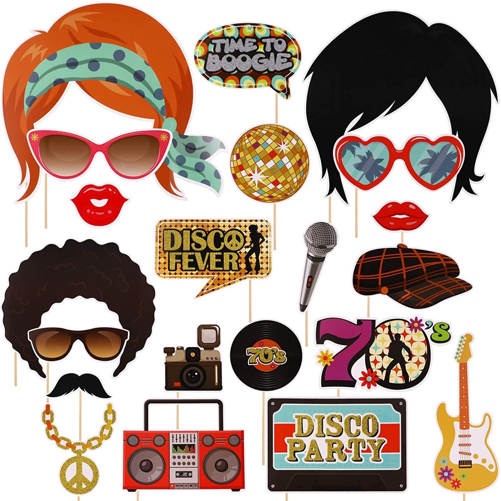 70's Themed Party - Groovy Party Ideas - Photo Booth Props