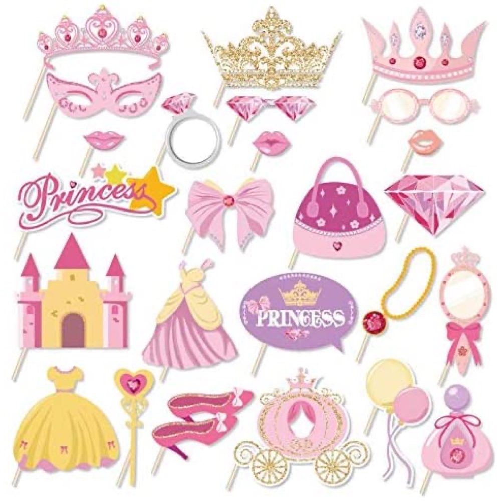 Cinderella Themed Party - Disney Party Ideas - Disney Photo Booth Props
