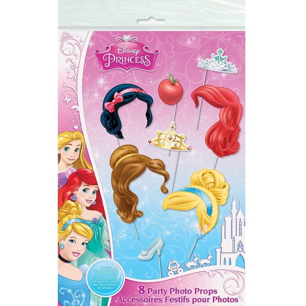 Disney Princess Theme Party - Disney Princess Party Supplies - Disney Princess Photo Booth Props