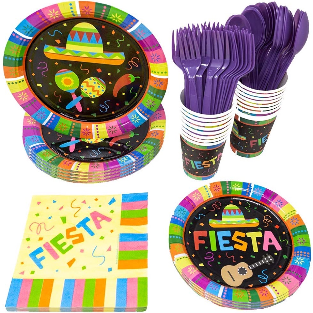 Mexican Themed Party - Party Ideas and Supplies - Mexican Party Paper Tableware