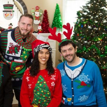 Ugly Christmas Sweater Themed Party - Office Xmas Party Ideas - Workplace Party Ideas - Ugly Xmas Jumper
