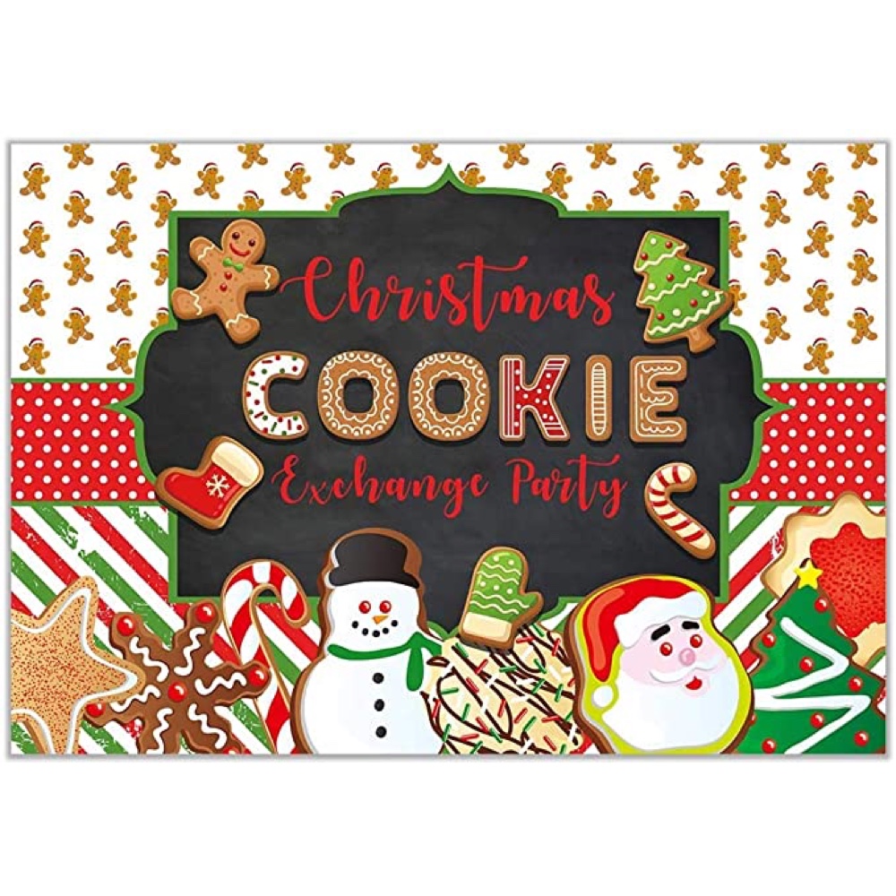 Cookie Exchange Christmas Party - Xmas Party Ideas and Themes for Office and Home - Backdrop