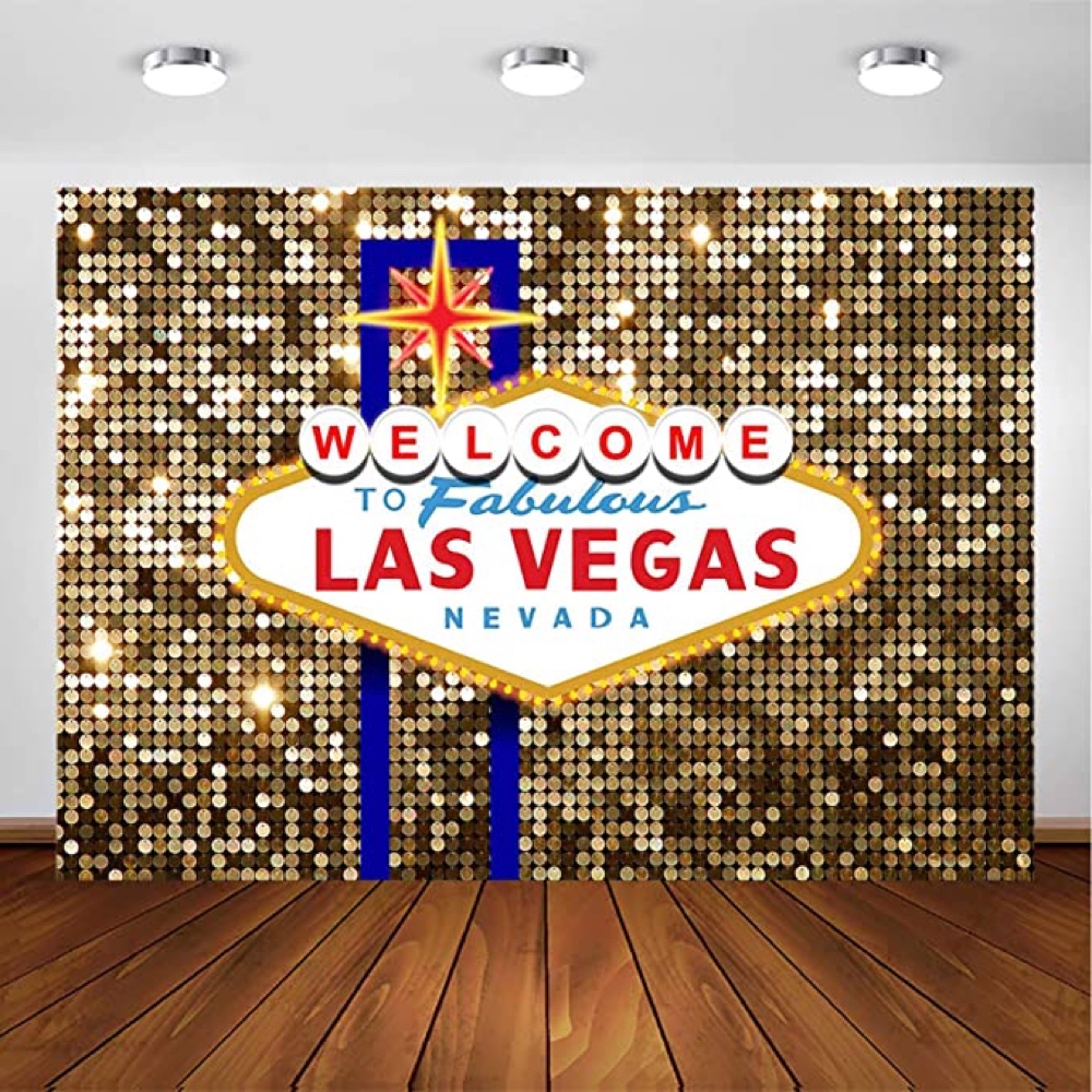 Poker Night Themed Party - Las Vegas Gambling Casino Theme Party - Backdrop