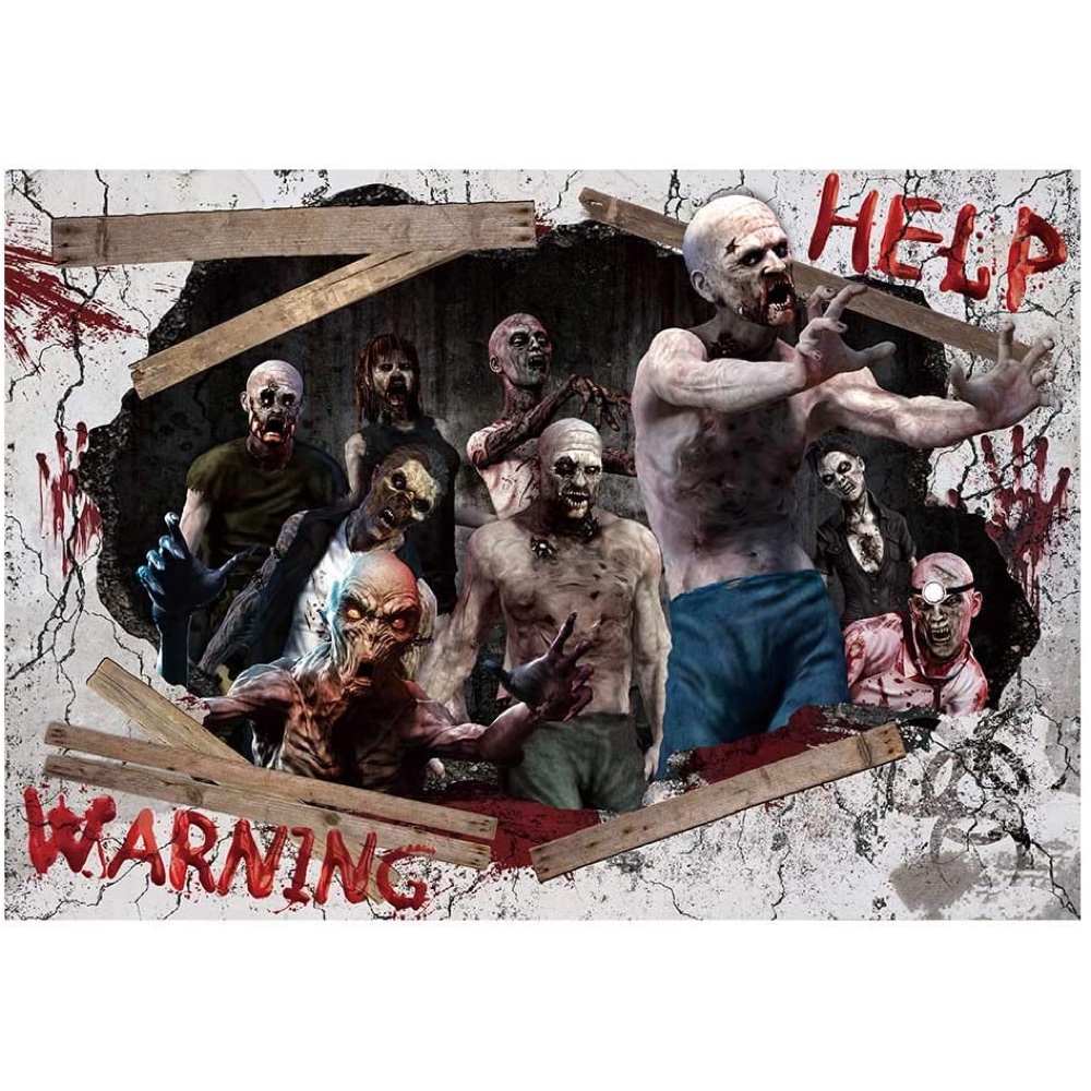The Walking Dead Themed Party - Halloween Party Ideas - Zombie Party Ideas - Scary Birthday Party Themes - Backdrop