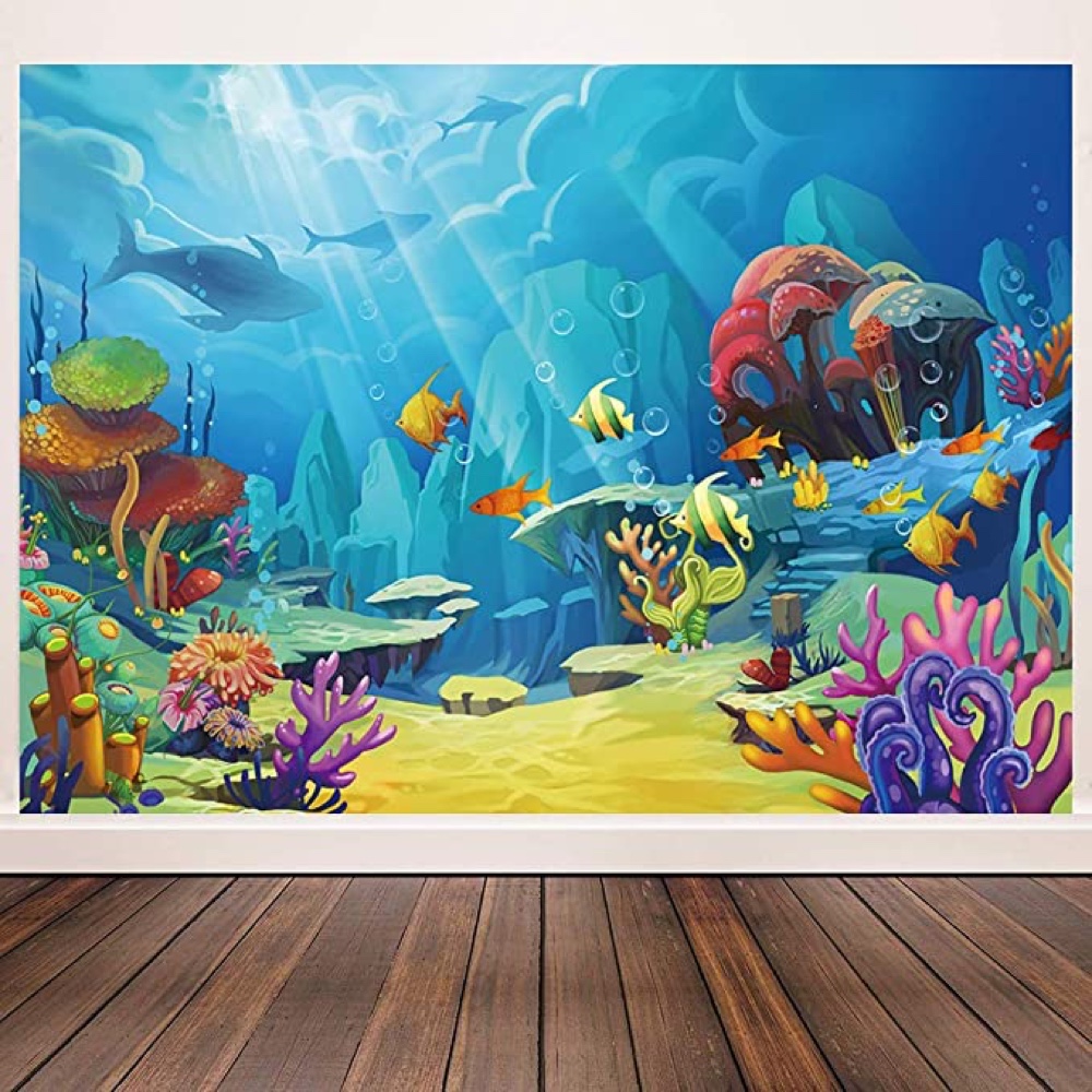 Under the Sea Themed Party - Ideas for Decorations and Party Supplies - Backdrop