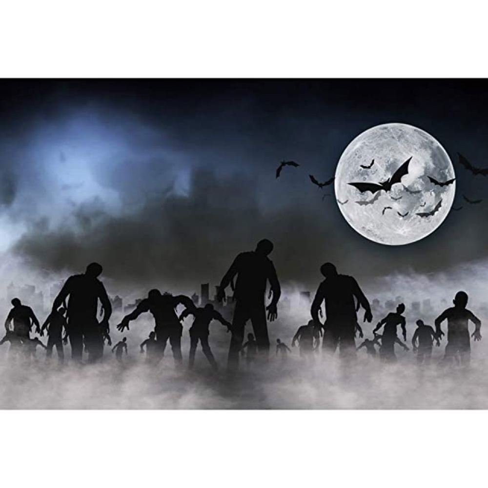 Zombie Themed Party - Horror Themed party - Halloween Party Ideas - Backdrop
