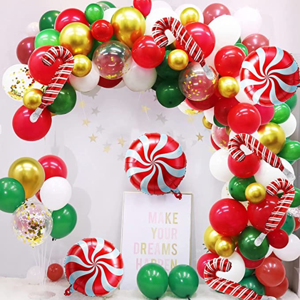 Santa's Workshop Christmas Party - Xmas Party Ideas - Work - Office - Home - Balloons