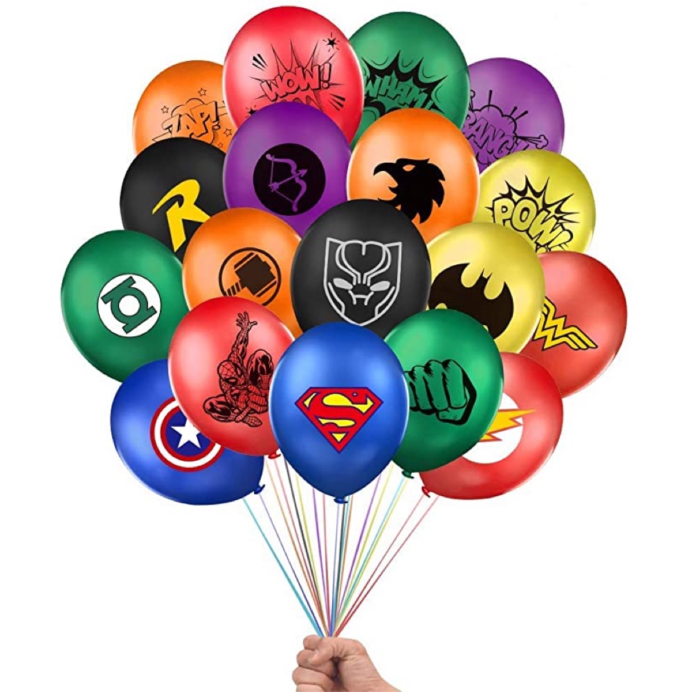 Superhero Themed Party - Ideas for Kids Parties - Superhero Balloons