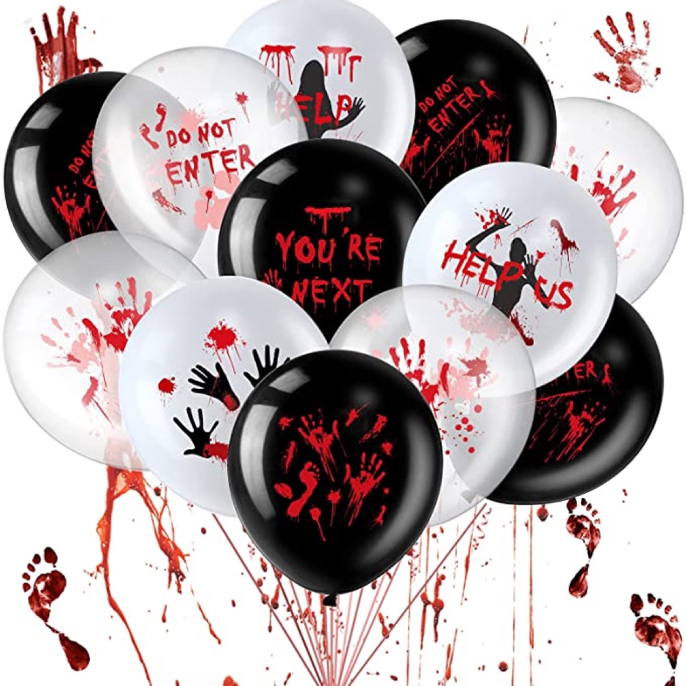 Zombie Themed Party - Horror Themed party - Halloween Party Ideas - Balloons