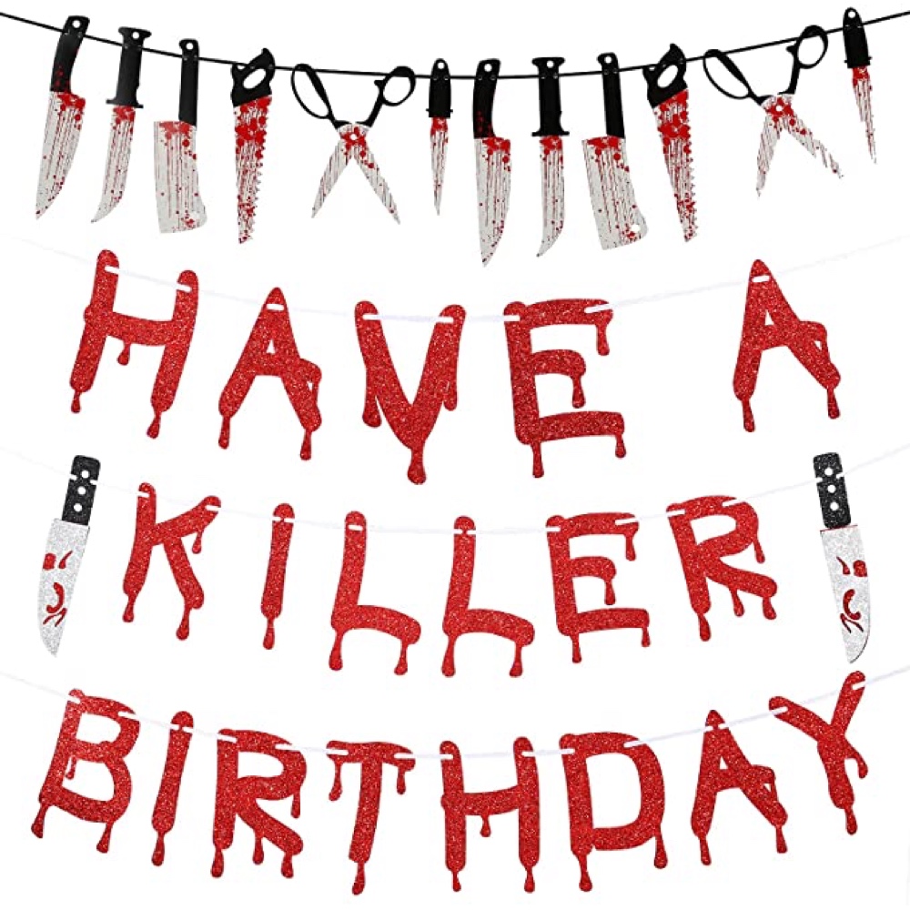 Horror Themed Party - Scary Horror Party Ideas for Decorations and Supplies - Party Banner