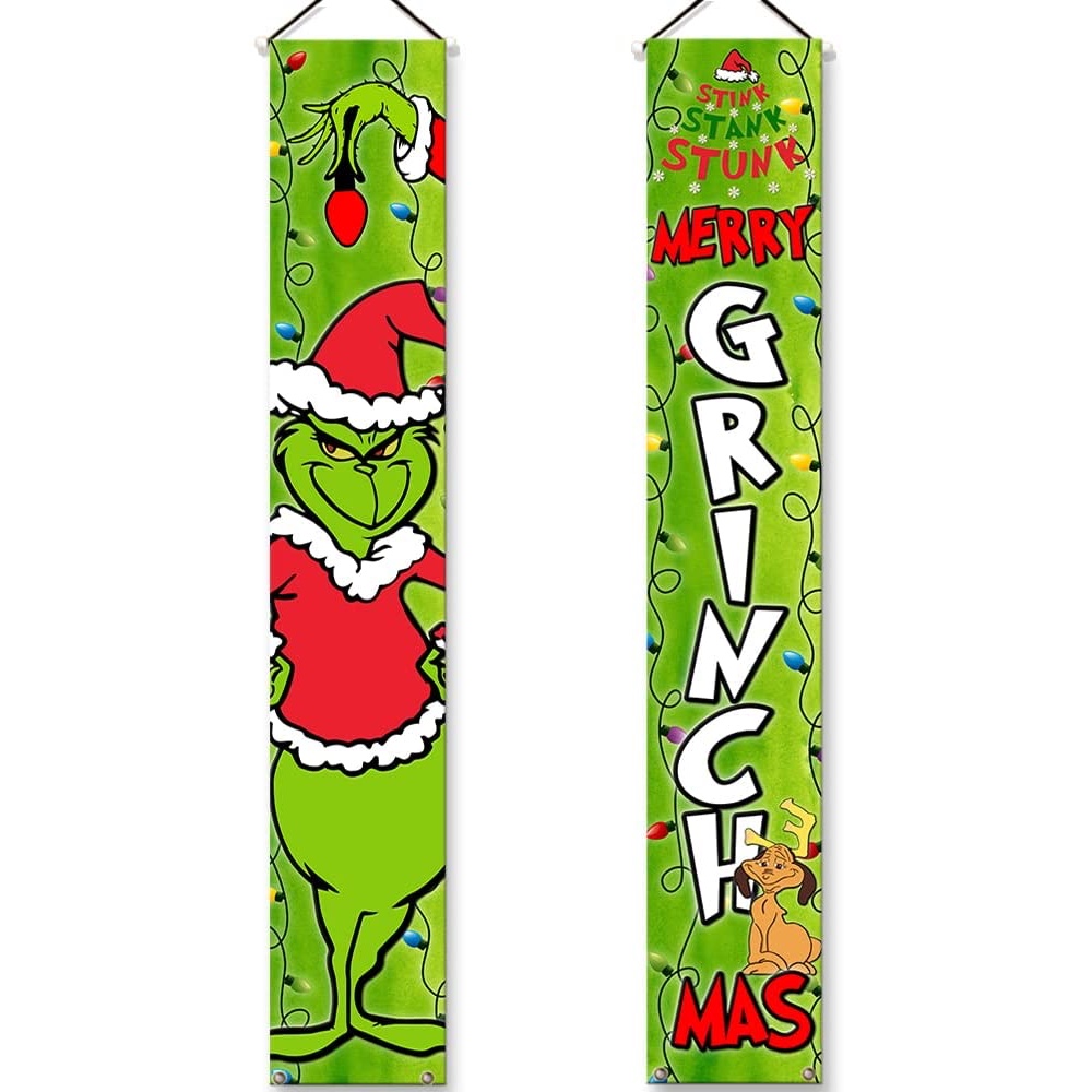 The Grinch Themed Christmas Party Ideas - Party Supplies - Party Decorations - Banners