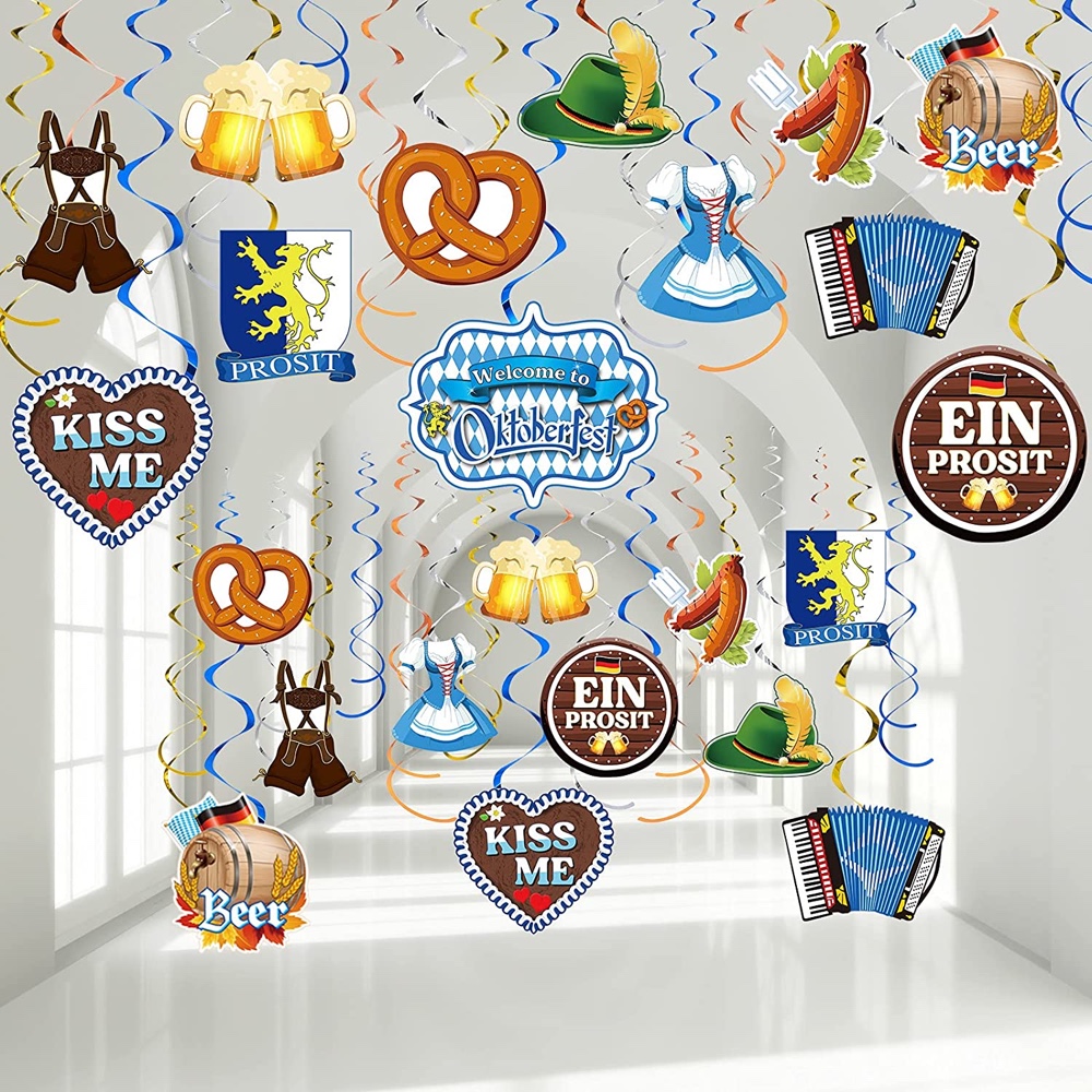Oktoberfest Themed Party - Party Ideas and Themes - Hanging Decorations