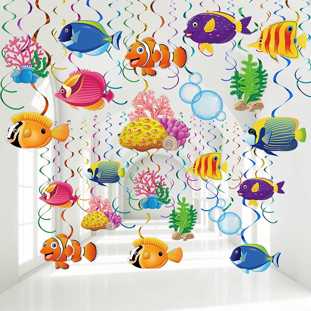 Under the Sea Themed Party - Ideas for Decorations and Party Supplies - Hanging Decorations
