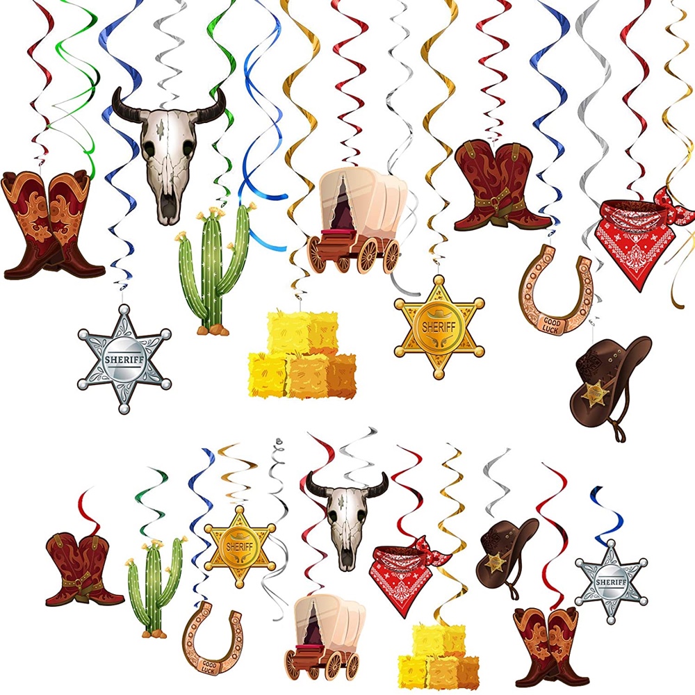 Wild West Themed Party - Ideas for Decorations and Supplies - Hanging Decorations