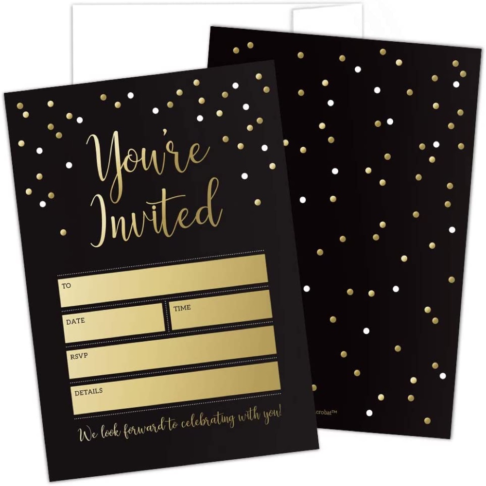 New Years Eve Party - Happy New Year Celebrations - Party Supplies - Decorations - Invitations