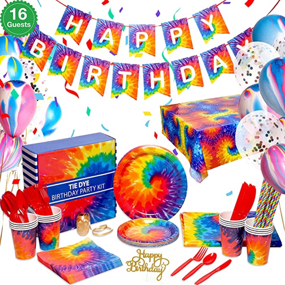 Hippy Themed Party - 60's Birthday Party - Ideas for Decorations and Supplies - Party Set - Party Kit