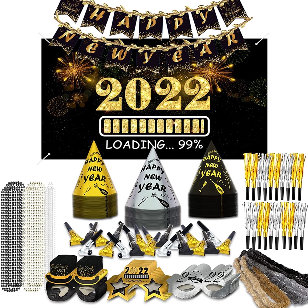 New Years Eve Party - Happy New Year Celebrations - Party Supplies - Decorations - Party Set