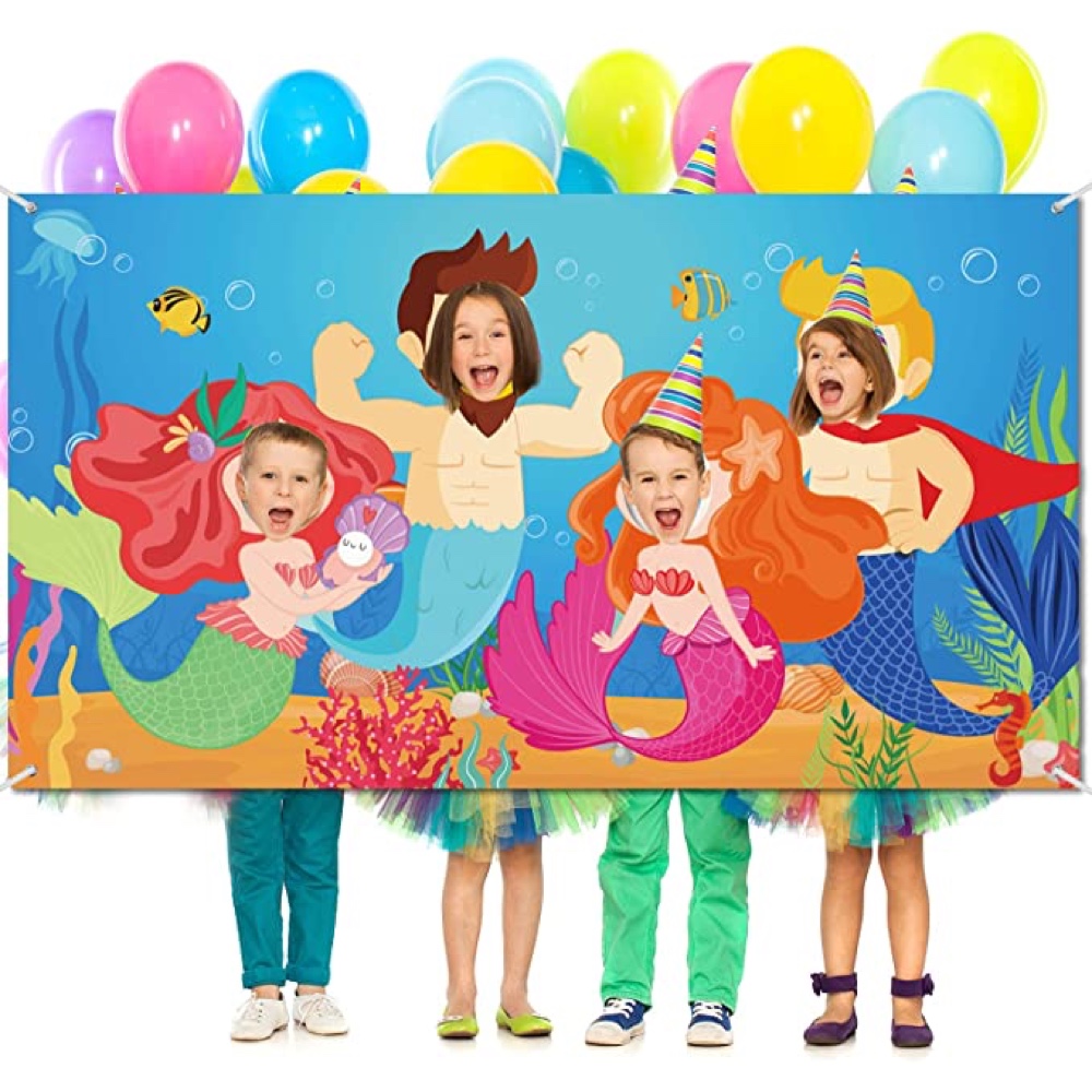 Under the Sea Themed Party - Ideas for Decorations and Party Supplies - Photo Backdrop