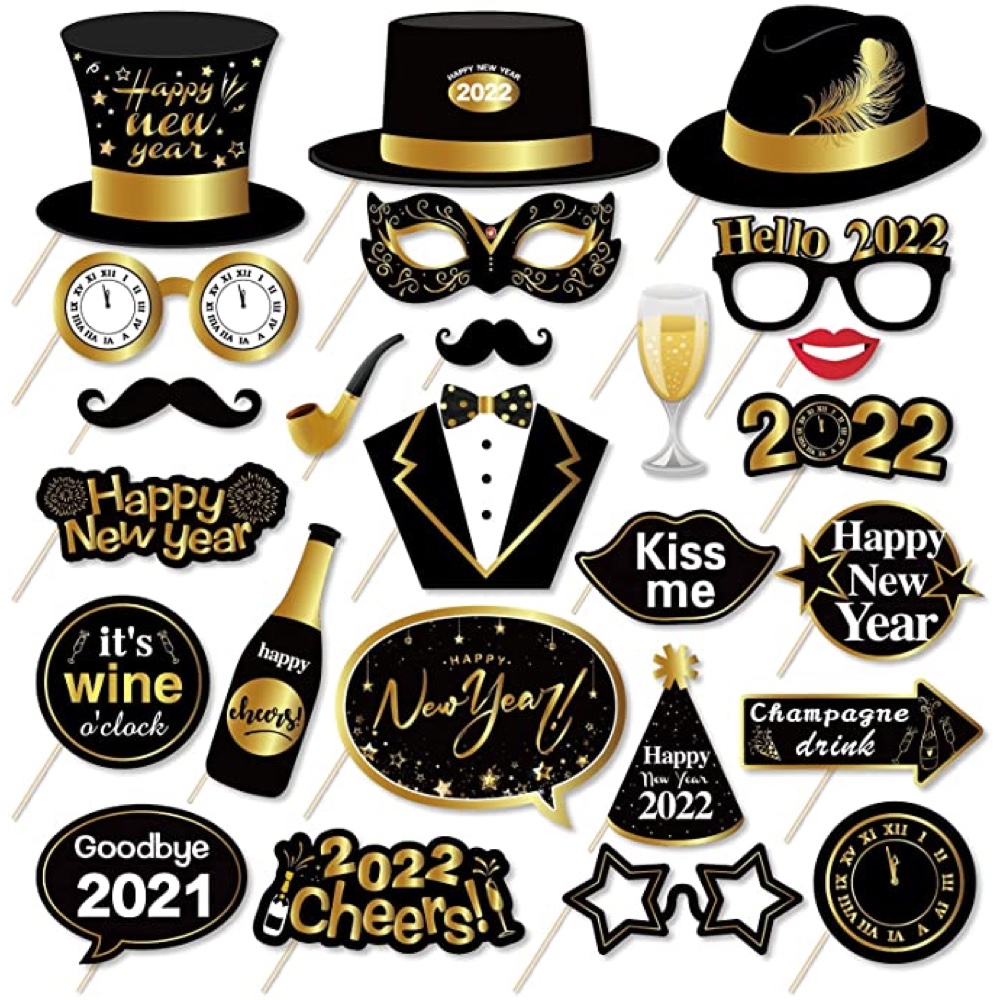 New Years Eve Party - Happy New Year Celebrations - Party Supplies - Decorations - Photo Props
