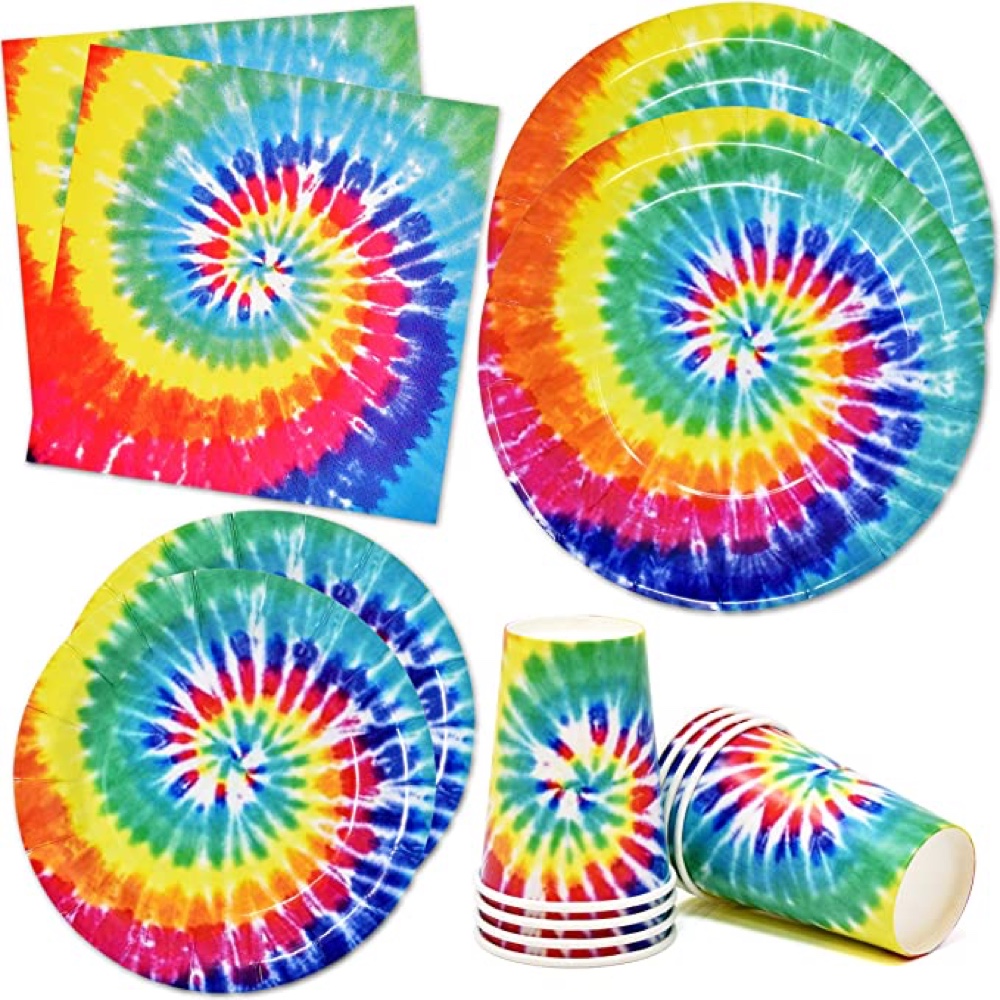 Hippy Themed Party - 60's Birthday Party - Ideas for Decorations and Supplies - Tableware