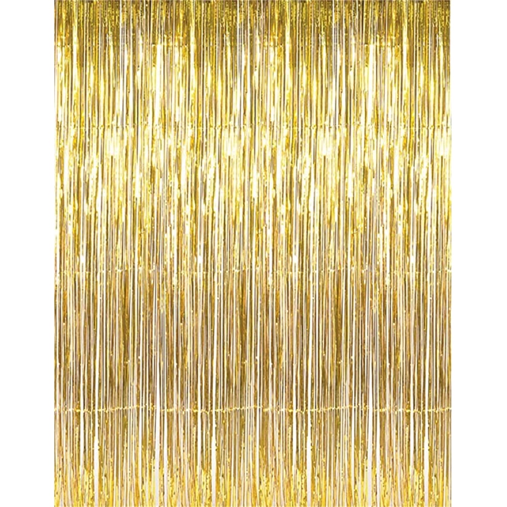 New Years Eve Party - Happy New Year Celebrations - Party Supplies - Decorations - Tinsel Fringe Curtain
