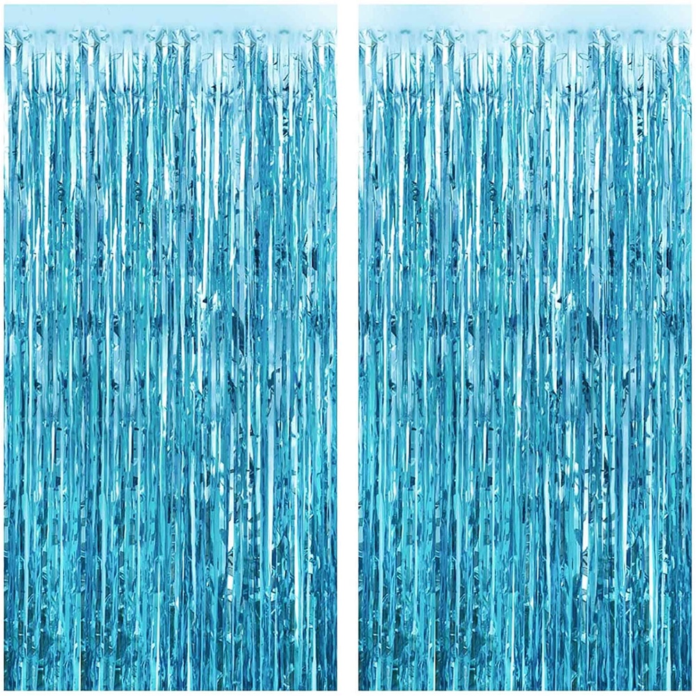 Under the Sea Themed Party - Ideas for Decorations and Party Supplies - Tinsel Fringe Curtain
