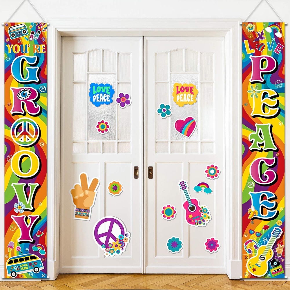 Hippy Themed Party - 60's Birthday Party - Ideas for Decorations and Supplies - Wall Decorations