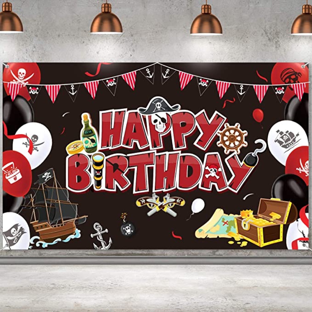 Pirate Themed Party - Birthday Party Ideas - Party Supplies and Decorations - Backdrop