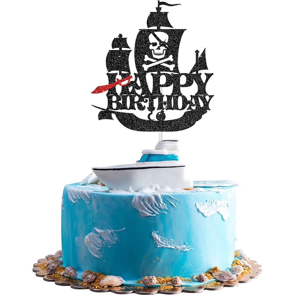 Pirates of the Caribbean Themed Party Ideas and Party Supplies - Cupcake Toppers