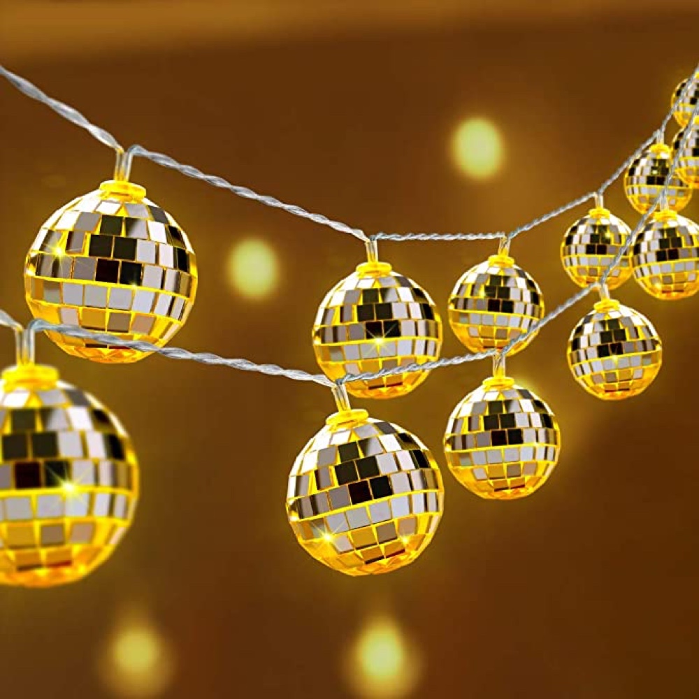 Groovy Christmas Themed Party Ideas - Party Supplies - Decorations - Disco Christmas - Disco Ball Christmas Lights