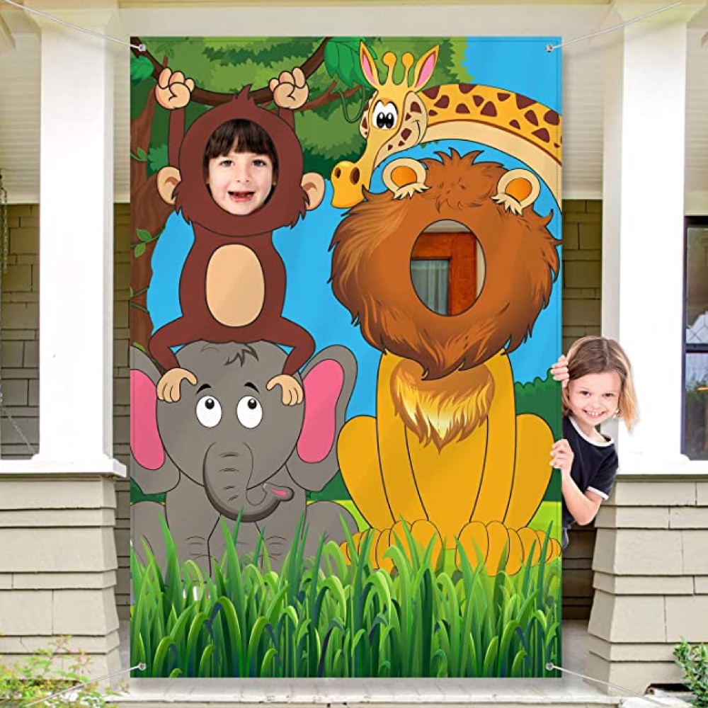 Animal Kingdom Themed Party - Party Ideas - Supplies and Decorations for Birthday Party - Photo Backdrop