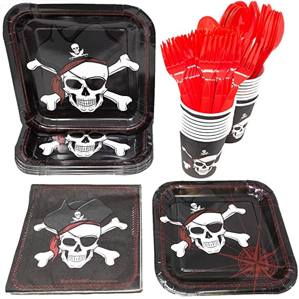 Pirates of the Caribbean Themed Party Ideas and Party Supplies - Tableware