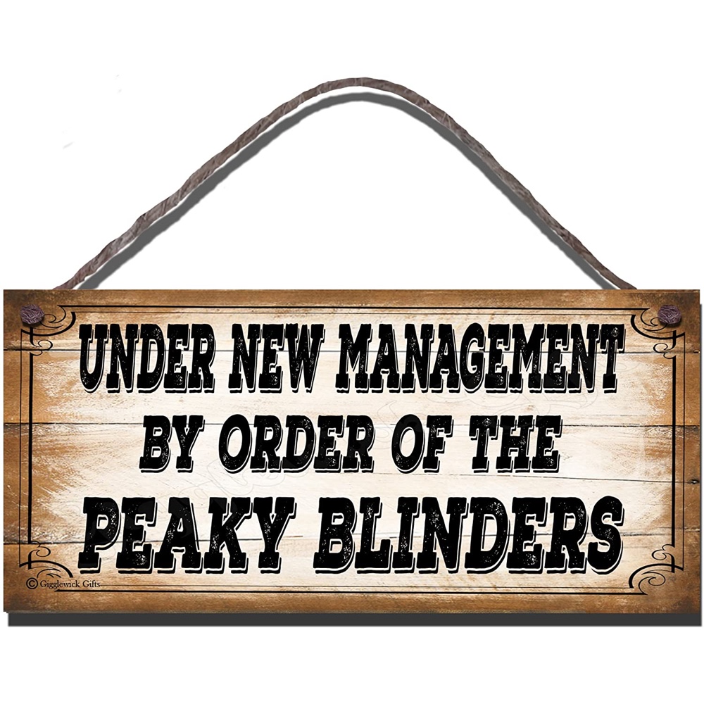 Peaky Blinders Themed Party - Birthday Party Ideas - Decorations - Party Supplies - By Order of the Peaky Blinders Sign