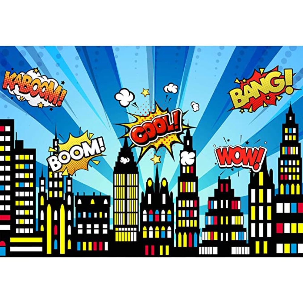 Heroes vs Villains Themed Party - Decorations - Party Supplies - Games - Backdrop