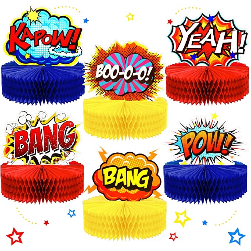 Heroes vs Villains Themed Party - Cupcake Toppers Decorations - Party Supplies - Games - Table Centrepiece -