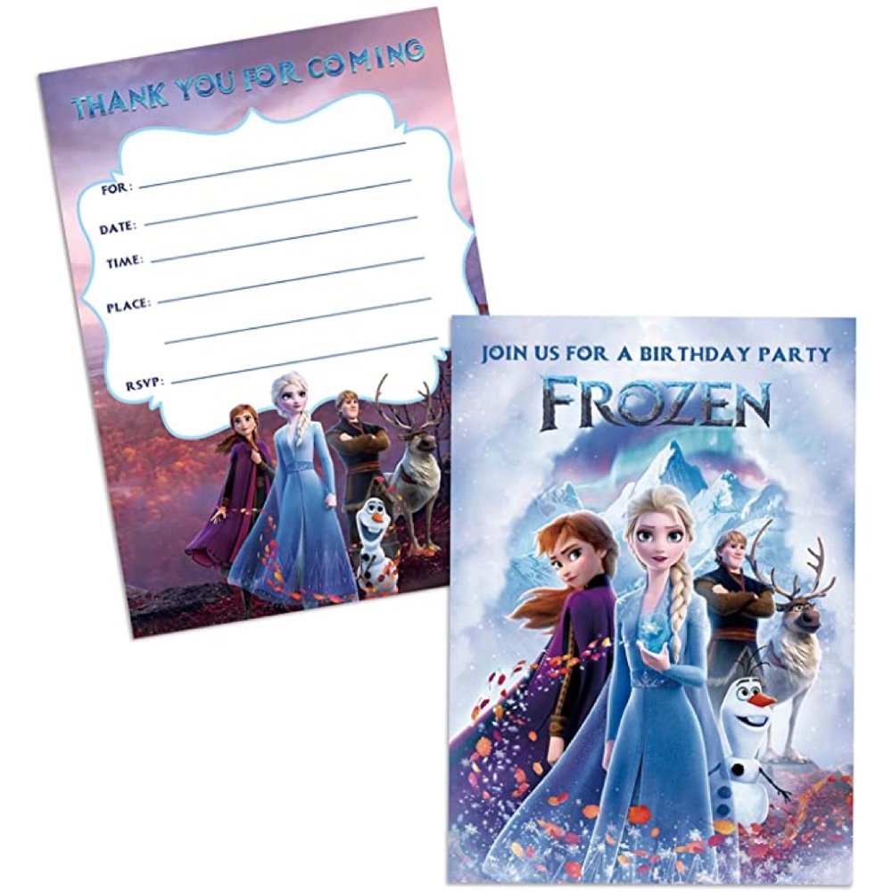 Frozen Themed Party - Birthday Party Ideas - Decorations - Supplies - Games - Food - Party Invitations