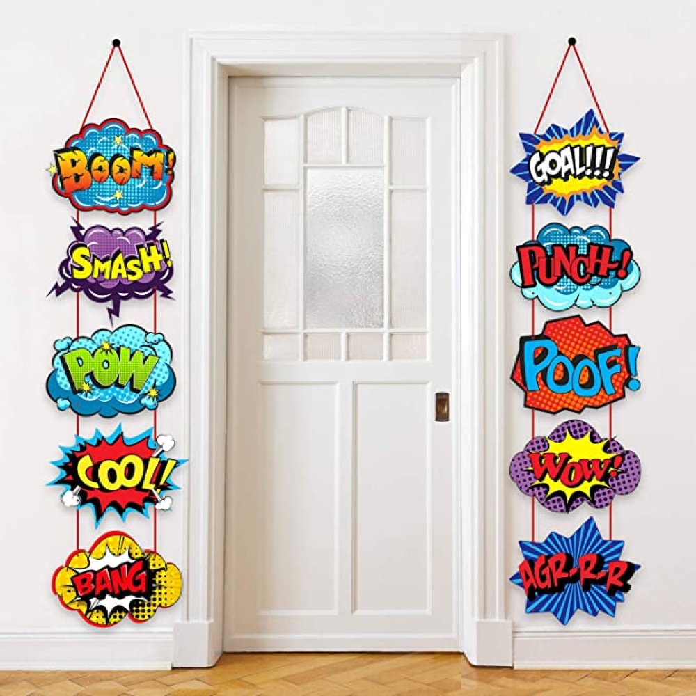 Heroes vs Villains Themed Party - Decorations - Party Supplies - Games - Wall Decorations