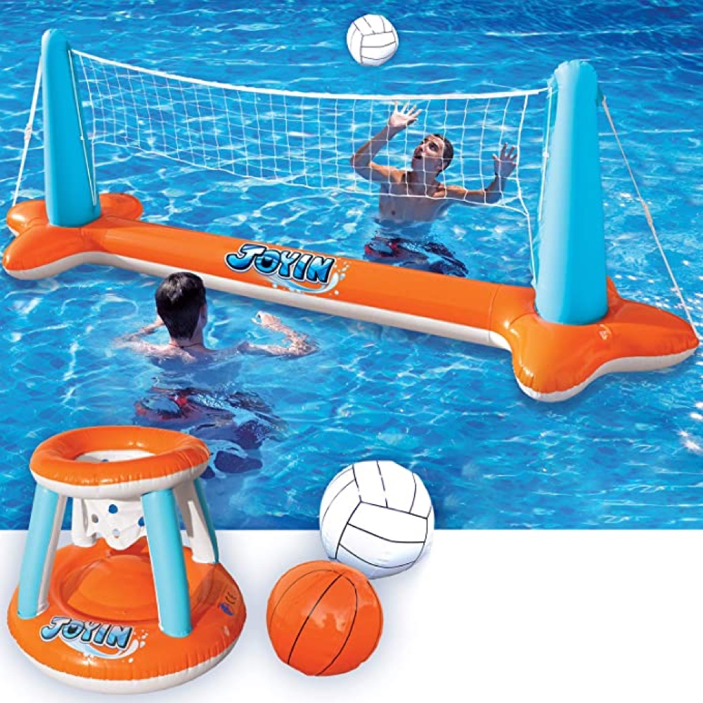 Backyard Pool Party - Home Summer Party Ideas - Decorations - Party Supplies - Food - Games - Decorations - Water Volleyball