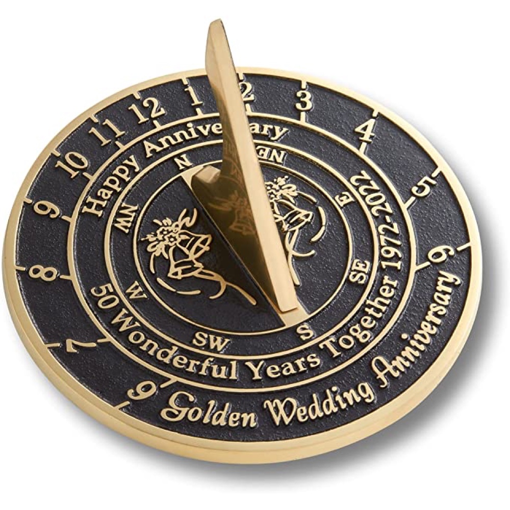 Golden Wedding Anniversary Party Ideas - Decorations - Supplies - Gifts - Sundial Gift