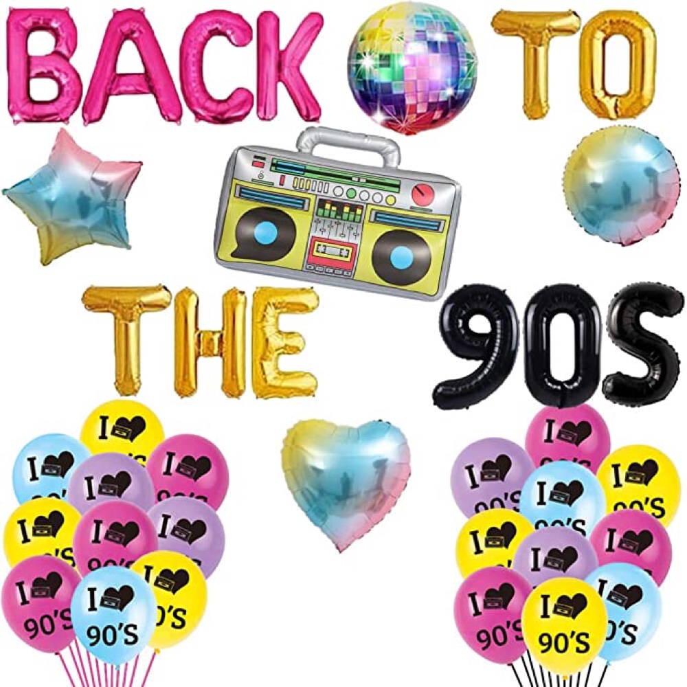 90s Throwback Bachelorette Party - Ideas - Inspiration - Themes - Decorations - Party Supplies - Balloons