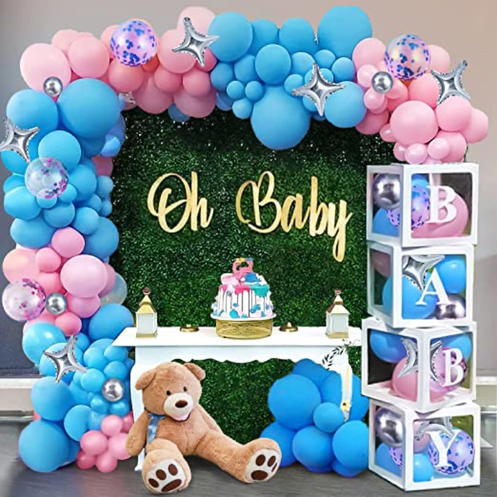 Baby Boy Gender Reveal Party - Ideas and Inspiration - Party Decorations - Party Supplies - Balloon Arch