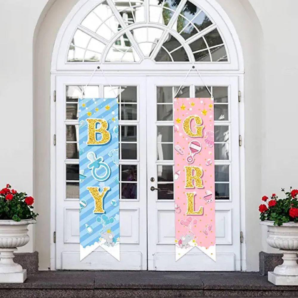 Baby Boy Gender Reveal Party - Ideas and Inspiration - Party Decorations - Party Supplies - Decorative Banners