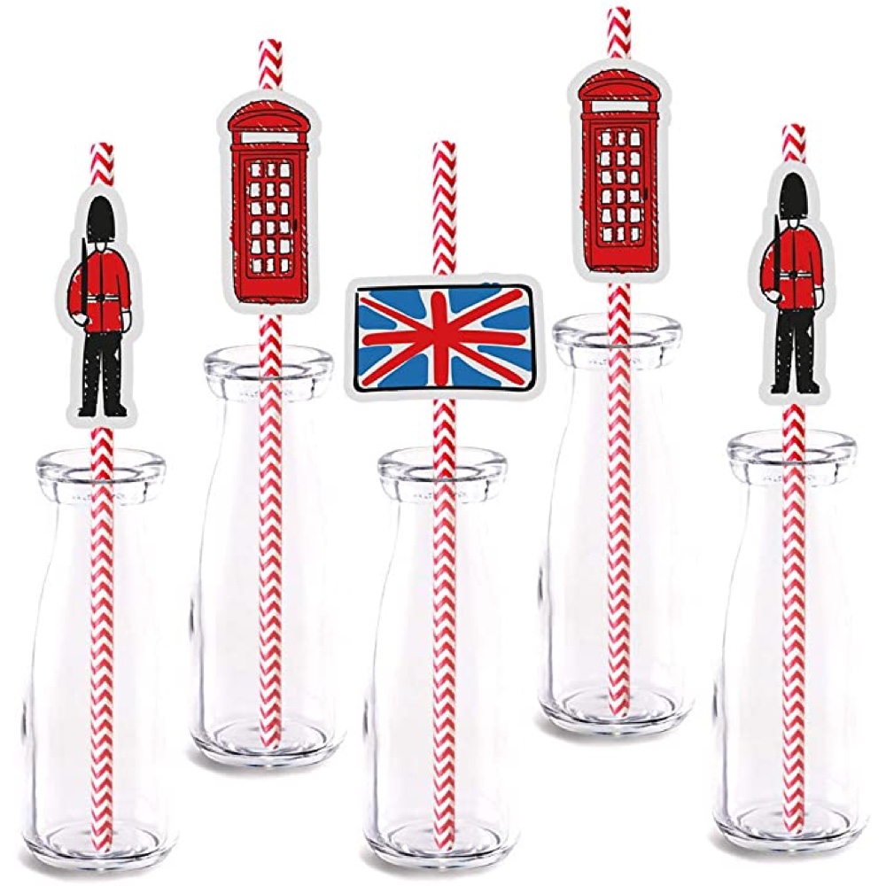 Best of British Themed Party - Party - Ideas - Inspiration - Themes - Decorations - Drinking Straws