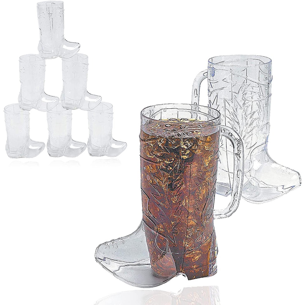 Last Rodeo Bachelorette Party - Bridal Shower - Party - Ideas - Inspiration - Themes - Decorations - Cowboy Boot Cups and Glasses