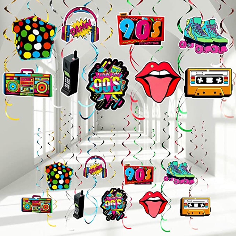 90s Throwback Bachelorette Party - Ideas - Inspiration - Themes - Decorations - Party Supplies - Hanging Decorations